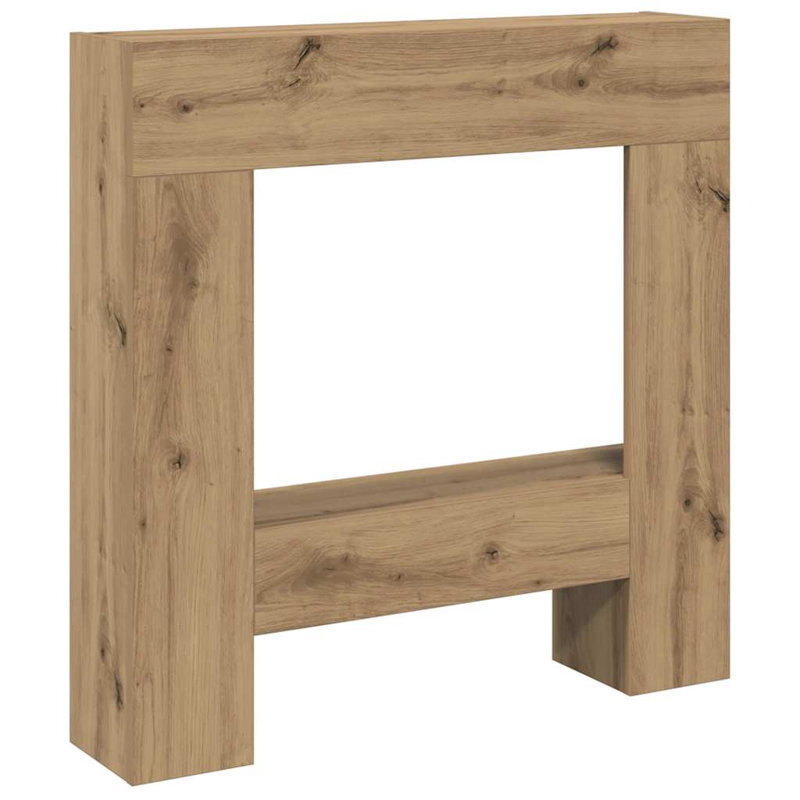 Fireplace Surround 81X18x82 Cm Engineered Wood, Artisan Oak