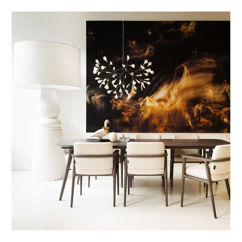 Heracleum III LED Chandelier, 157.5", 25.6" H x 38.6" W x 38.6" D, White