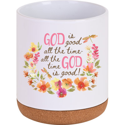Ceramic Cork Bottom Utensil Holder