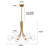 6-light Dimmable Modern Chandelier Sputnik Chandelier For Kitchen Island Bedroom Dining Room
