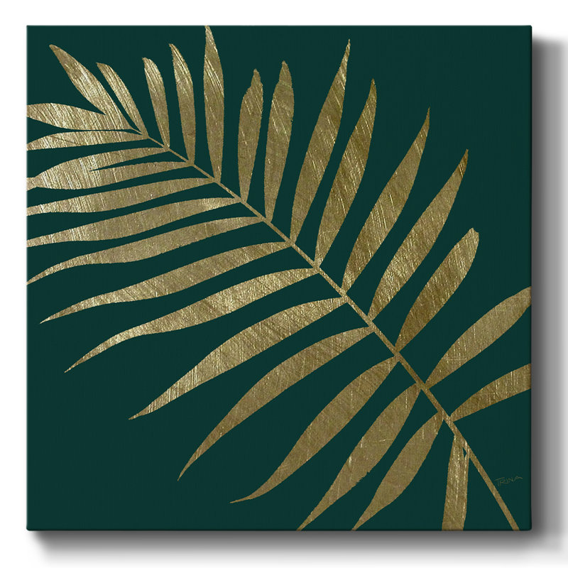 Feuille exotique III, H 32 po x l 32 po