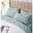 Southshore Fine Linens Vilano Springs Extra Deep Pocket 6-Piece Sheet Set, Ultra Soft Double-Brushed 110 GSM Microfiber Bedding, 21-Inch Deep Pocket, 4 Pillowcases, King, Sky Blue-86340217-86340212