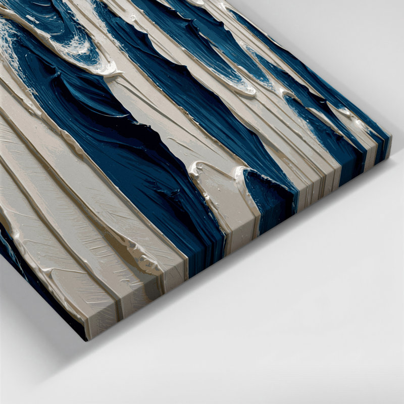 Art mural sur toile DiagonalStripes, H 11 po x l 14 po