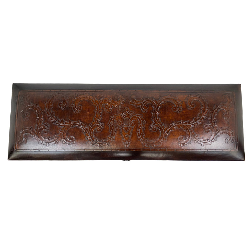 Raylee Leather Storage Bench