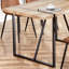 Table de salle à manger rectangulaire 1 pièce sans chaise