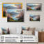 Ramas Cherry Blossom Trees By The Water I sur toile-88530241-88530238