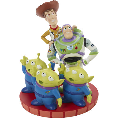 Figurine « disney » en porcelaine « toy » et « buzz en porcelaine »