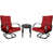 Red Cushion/Brown Frame