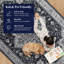 Tapis à motif floral gris anthracite Ames-1011871968