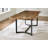 Sandsmere Acacia Solid Wood Top Metal Base Dining Table