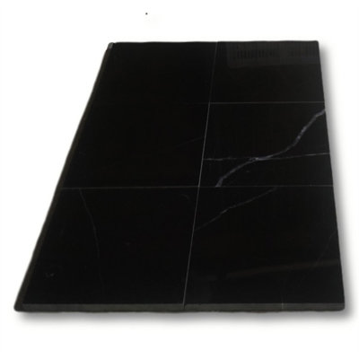 Nero Marquina Black Marble 6X6 Tile Polished