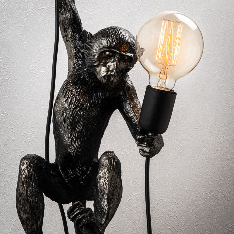 Lampe murale peinte à la main Hocroft, noir, 9,4 x 9,4 x 26,8 pouces | 100% polyester, hauteur réglable, diamètre de la plaque de base: 3,9 pouces | 220-240 V, douille E27 (40 W maximum), indice de protection IP20 | Conception unique pour la décoration intérieure moderne, éclairage élégant et fonctionnel
