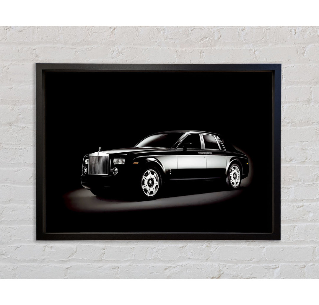 Rolls Royce Black Shadow - Einzelner Bilderrahmen Kunstdrucke auf Leinwand