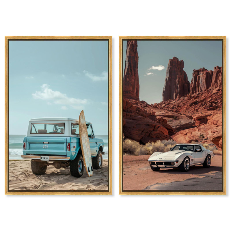 Classic Cars Travel Set , H 54 po x l 36 po