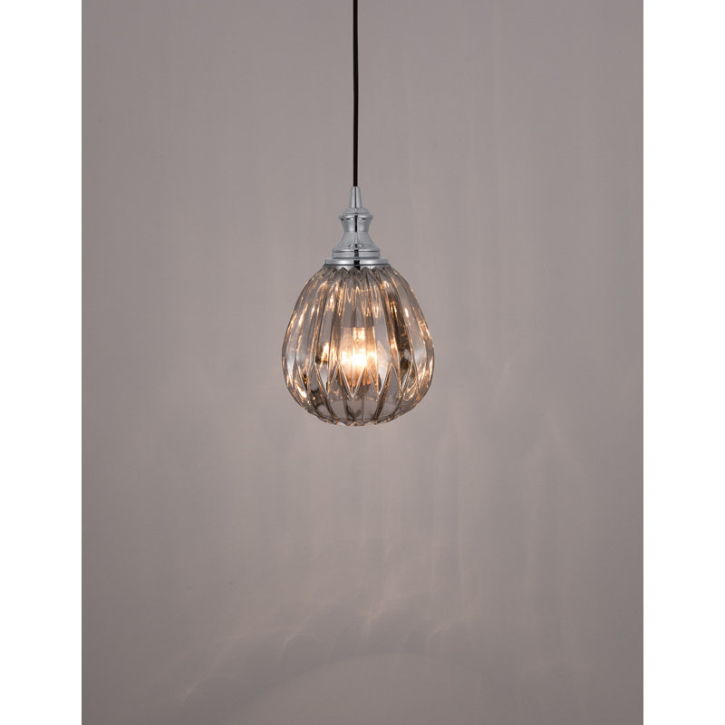 1 - Light Single Pendant, Black/Silver, Grey