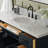 Thornaby 54'' Solid Wood Single Bathroom Vanity with 1.5'' Carrara Marble Top Sink-281566456-315095331