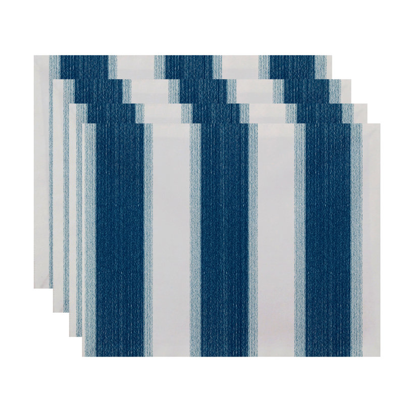 Ensemble de napperons 4 pièces Apsara, Bleu sarcelle