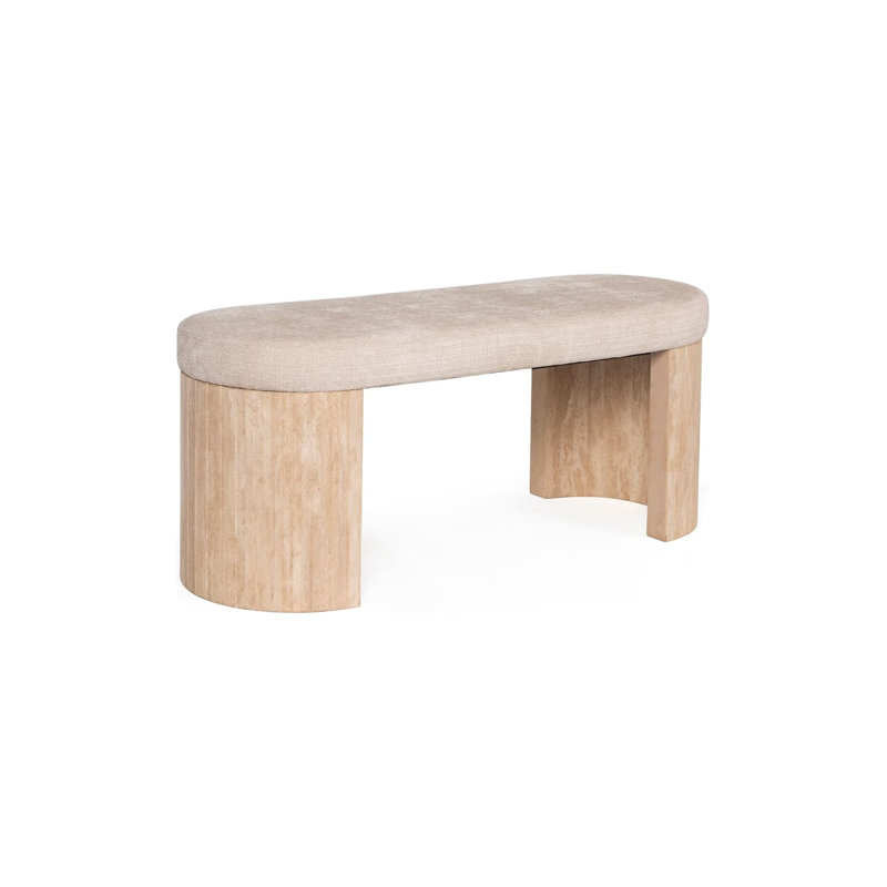 Banc rembourré en polyester