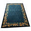 Tapis bleu antique en laine antique