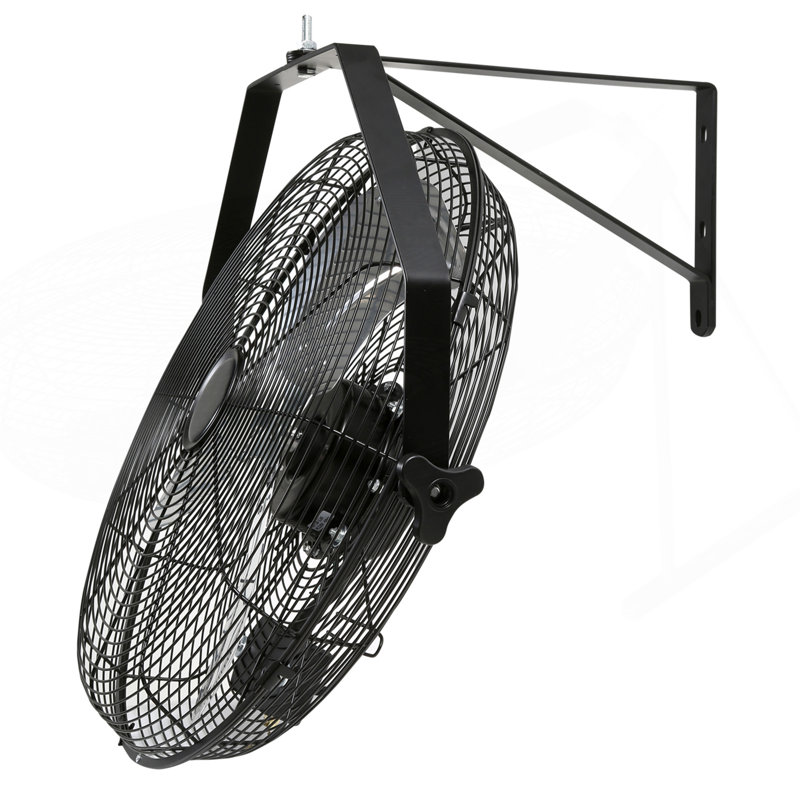 Wall Mount Fan, 2 PCS 18 Inch Waterproof, 3-Speed High Velocity Max. 4000 CFM Industrial Wall Fan For Indoor, Commercial, Residential, Warehouse, Greenhouse, Workshop, Basement, Garage,Black