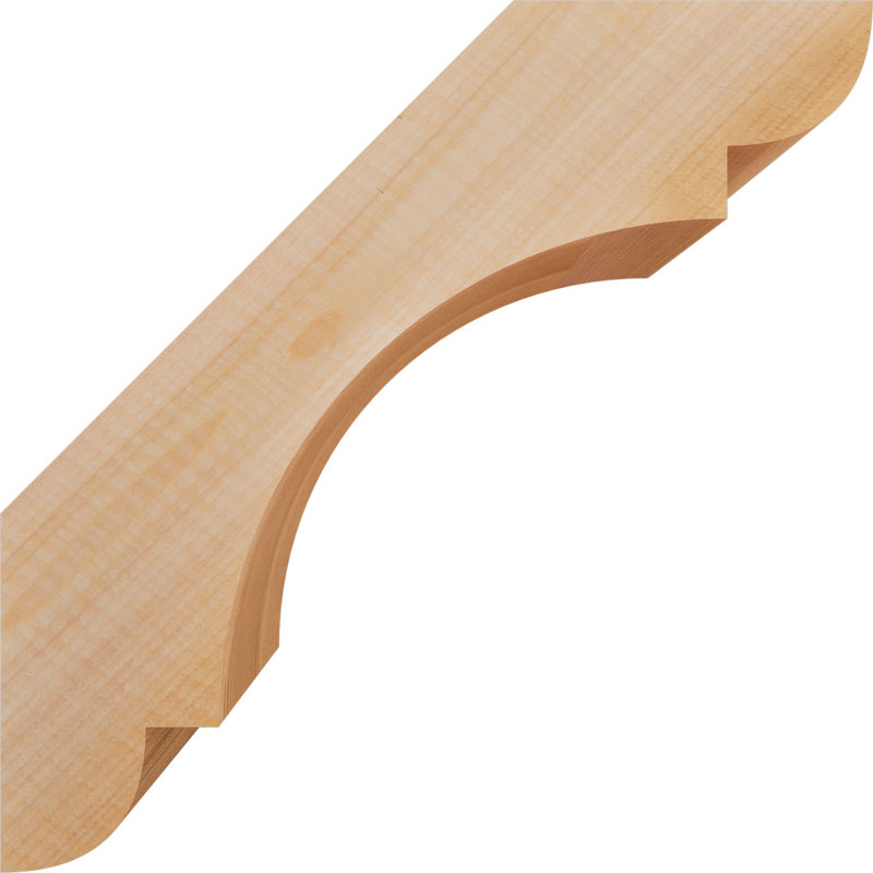 Attelle de genou lisse olympique l 3 1/2 po x P 10 po x H 10 po, cèdre rouge de l'Ouest, Cèdre rouge, Attelle lisse