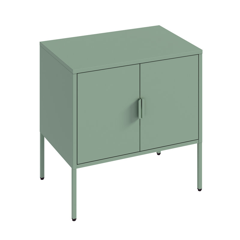 Ava 23.6 Accent Cabinet with 2 Adjustable Shelves, Green