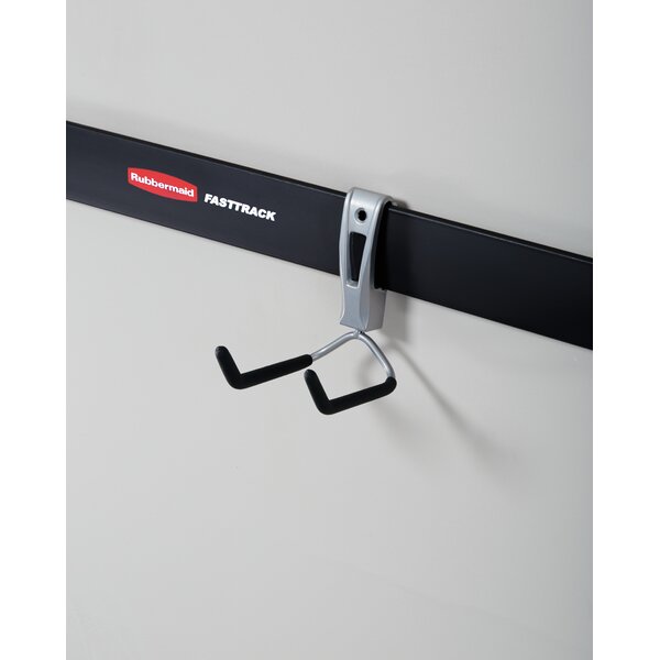  Rubbermaid 1784415 Fast Track Home/Garage 48 Inch Heavy Duty  Steel Horizontal Wall Mounted Storage Rail (2 Pack) : Tools & Home  Improvement