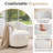 Upholstered Swivel Barrel Chair With Teddy Fabric And Curved Backrest, Soft Accent Reading Armchair With Larger Seat Width For Primary Room