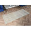 Tapis vintage turc vintage en bronze idéal pour les vestibules et présentant un motif Oushak délavé