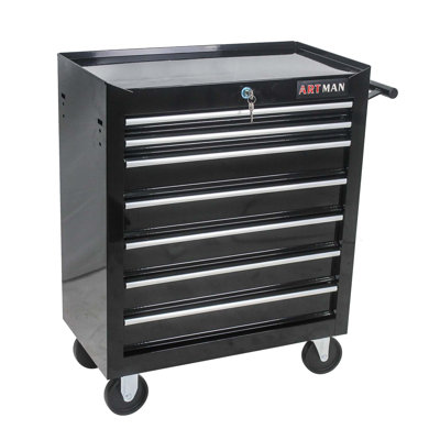 7 DRAWERS MULTIFUNCTIONAL TOOL CART WITH WHEELS