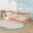 Twin Wooden Floor Platform Bed-377122072