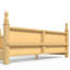Grand lit Montessori avec rangement, chambre d'enfant moderne en bois aggloméré et bois naturel