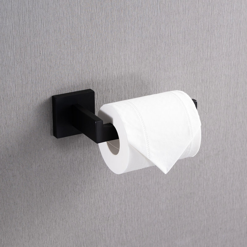 4 304 Stainless Steel Bathroom Appliance - Matte Black, Rust-, , Modern Appearance, Simple Installation For Different Rooms Hardware Aggregation Steel, , Style, Easy To Install Spaces