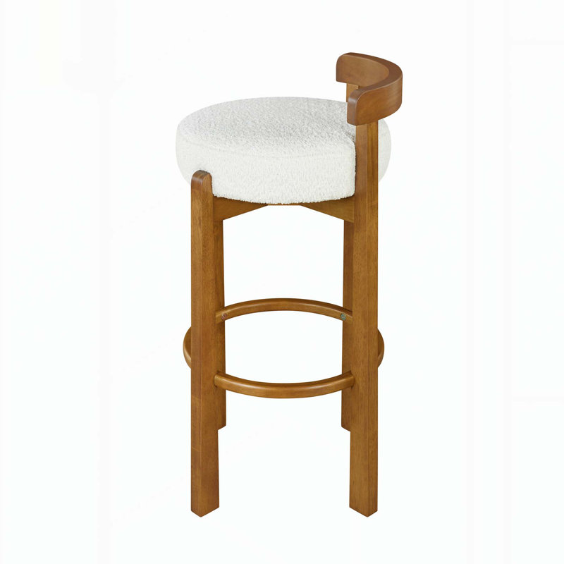 Indoor Low Back Barstools Set of Two, Crafted for Comfort and Style in Home Bars, Kitchen Islands and Entertainment Areas