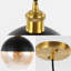 Luminaire suspendu sphérique ajustable 1 lumière en métal \/ verre Mid-Century moderne 7,5 po Shidler