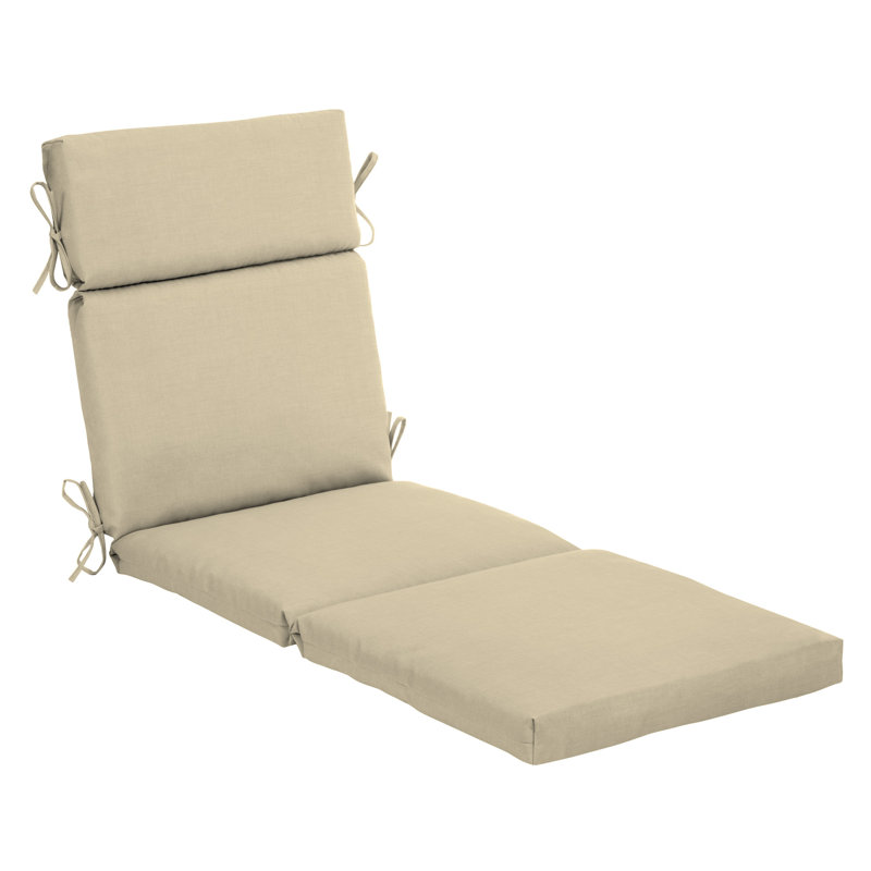 Coussin de chaise longue d'extérieur ARDEN, Taupe, H 3,5 po x l 22 po x P 52 po