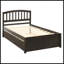 Base de lit simple avec lit gigogne en bois-1017250357