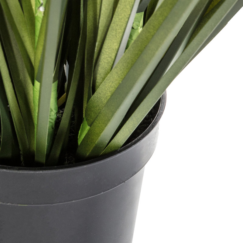 Faux Grass in Cement Pot, 130cm H x 45cm W x 45cm D