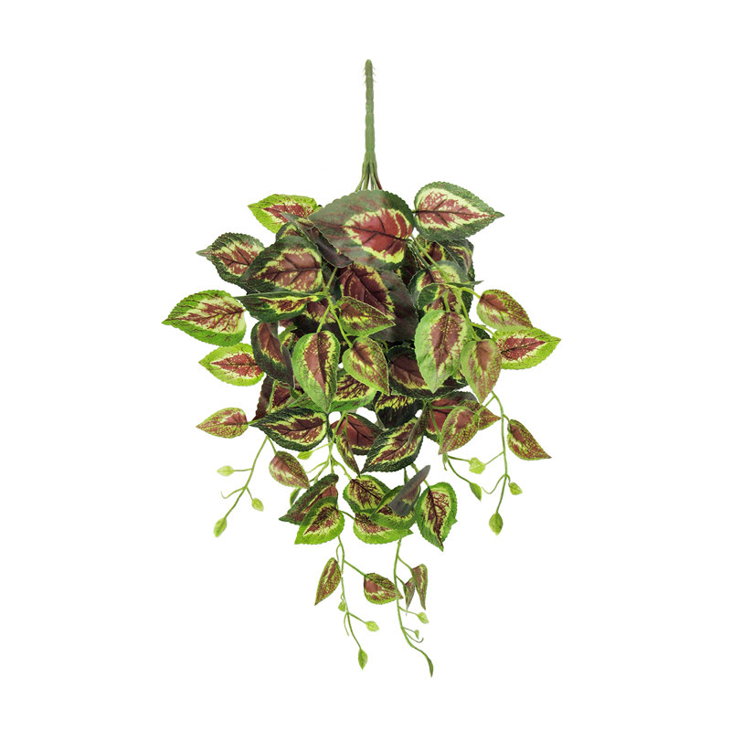 Artificial Coleus Ivy Hanging Plant, 24" H x 12" W x 6" D
