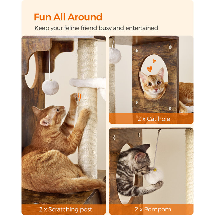 Archie & Oscar™ 52.8'' H Kimmel Cat Tree & Reviews | Wayfair