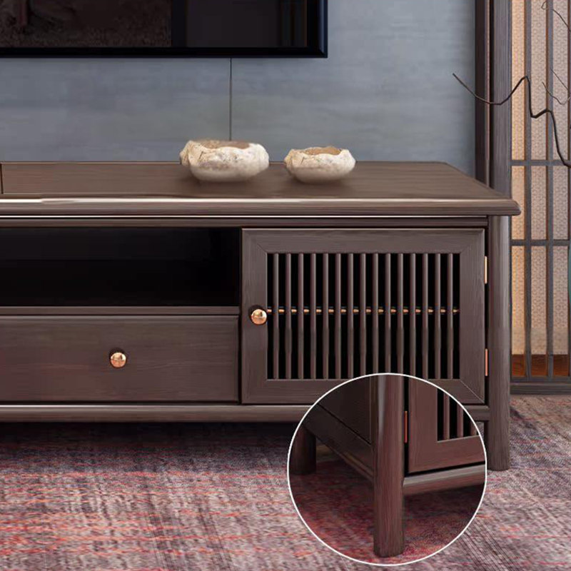Meuble télé chinois moderne en bois massif, 78.74"