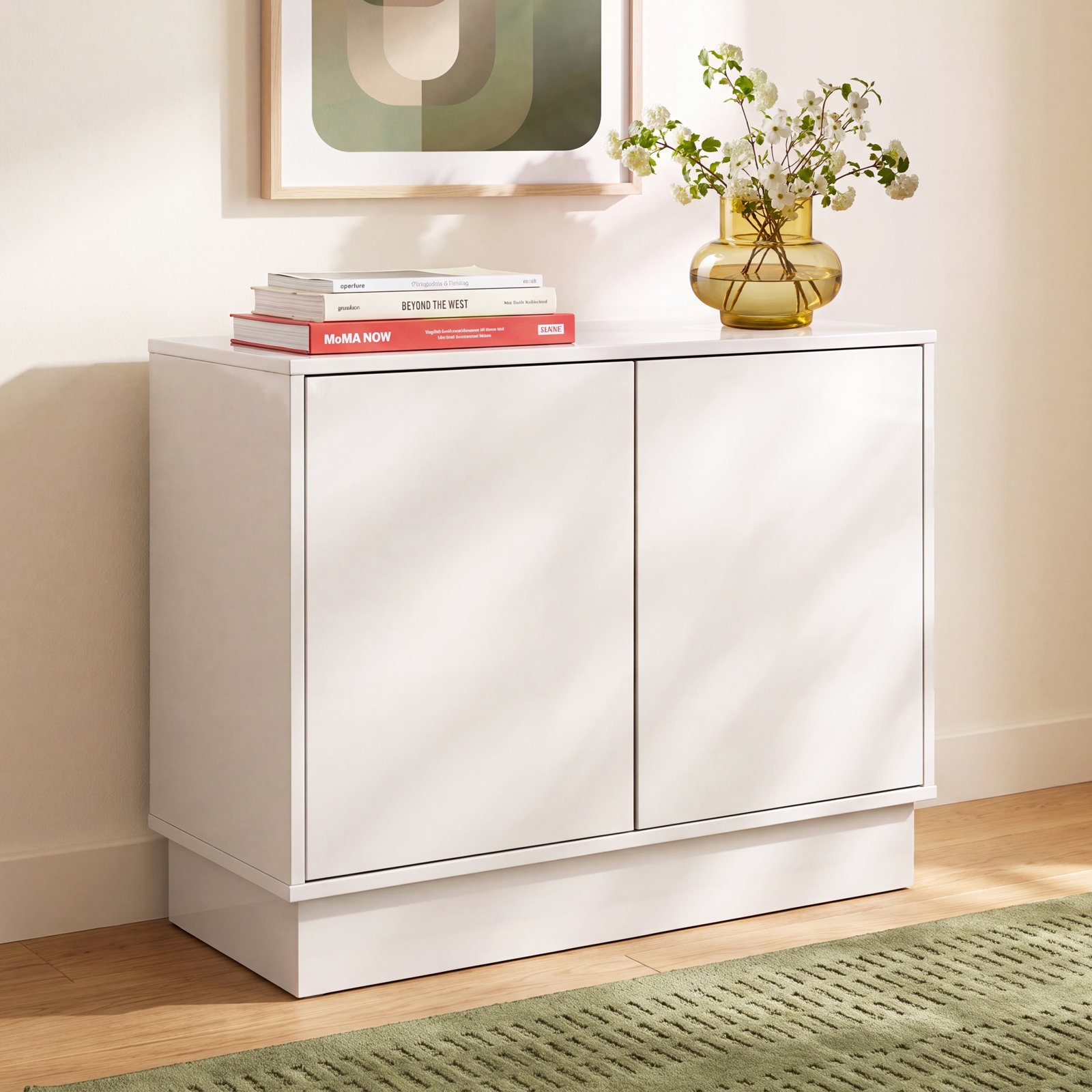 Carson Accent Cabinet, White