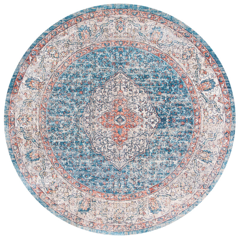 Madison Performance Oriental Rug, Round 6'7"