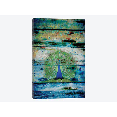 «Peacock II» par Irena Orlov, impression sur toile tendue