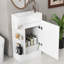 18.6" Bathroom Vanity With Sink, Cabinet With Door, Adjustable Paper Holder, Two-Tier Shelf, Left Or Right Orientation, Grey-1691963378