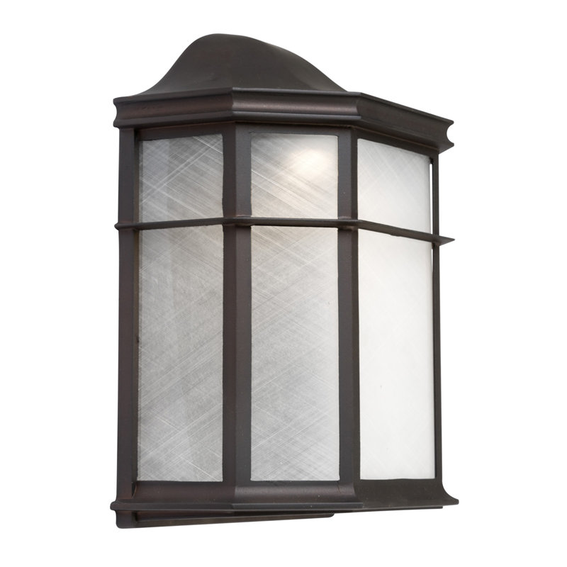 Lanterne murale d'extérieur Spielman H 10 ", Module DEL, Bronze antique