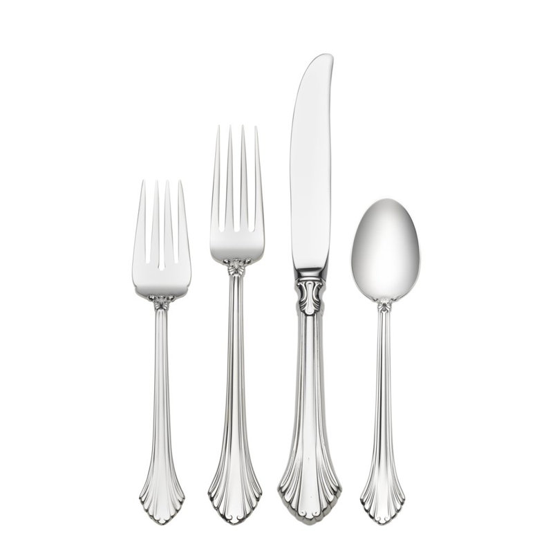 Ensemble de couverts en argent sterling de 4 pièces français regency, service pour 1