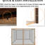 Filet de pavillon de jardin 10 pi x 10 pi, beige avec fermetures à glissière, l 116,5 po de profondeur, 81,1 po de hauteur, attaché par des anneaux à pression et des sangles de fixation sécurisées