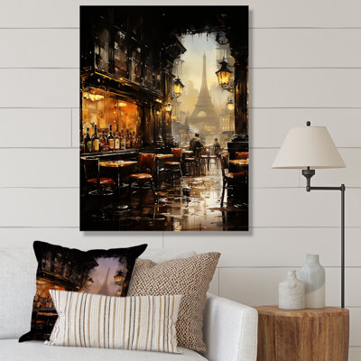 Paris Cafe View Elegance - City Paris Wall Art