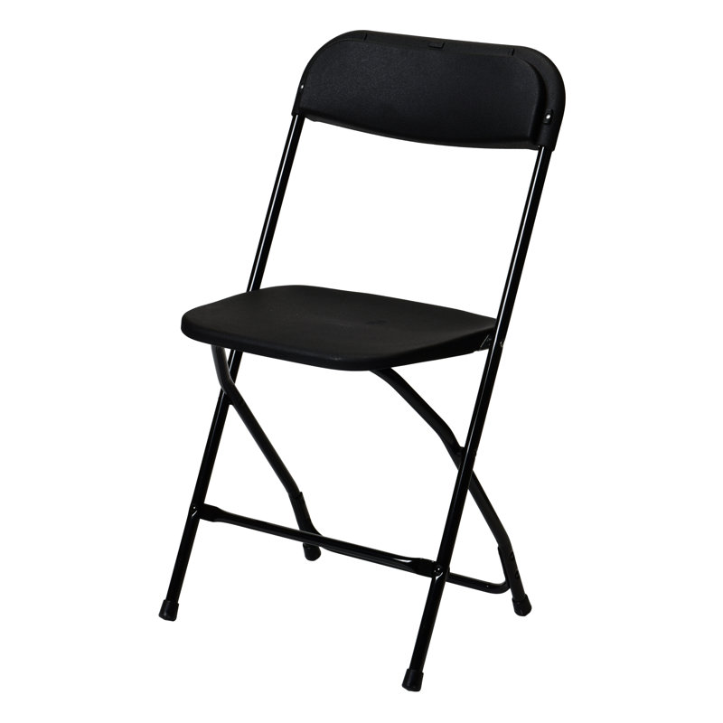 Chaise empilable Poly, Noir